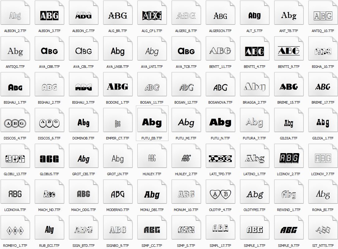 russian fonts